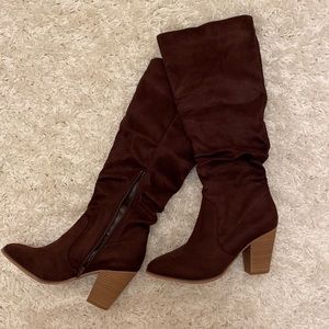 Charming Charlie Suede Boots (NWOT)
